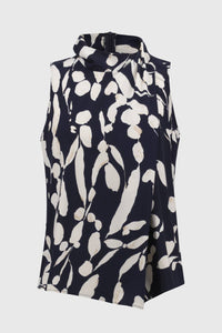 Joseph Ribkoff - Chic Abstract Sleeveless Top