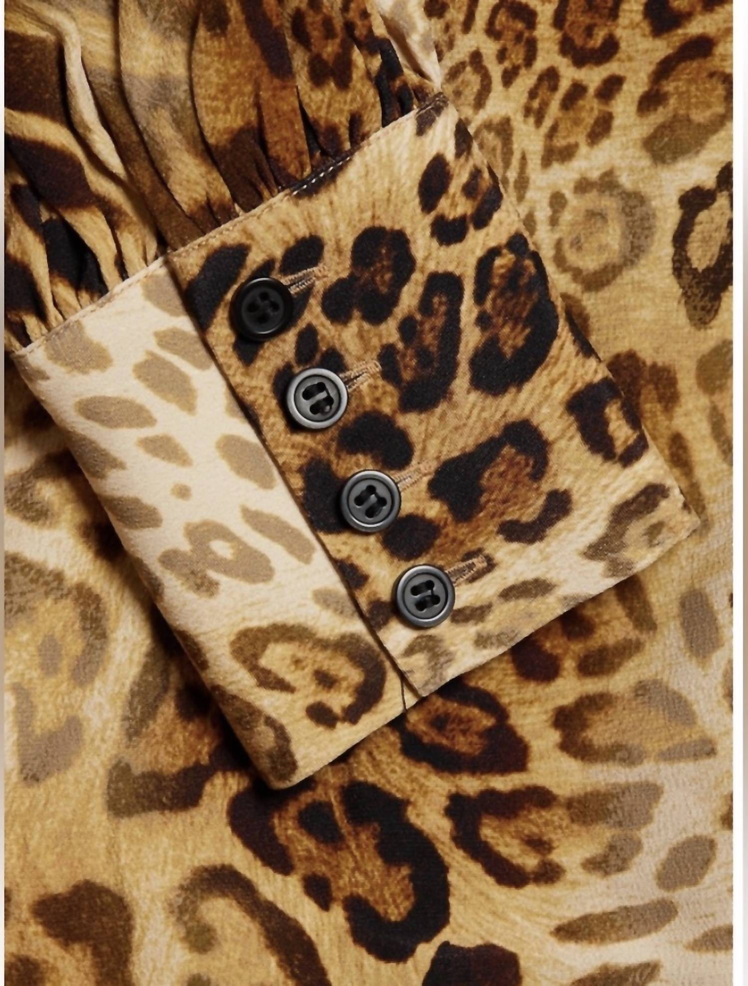 Elie Tahari - Women's Leopard Print Blouse