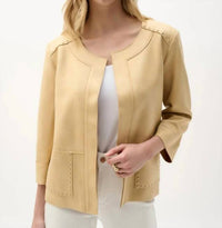 Joseph Ribkoff - Foiled Scuba Suede Jacket