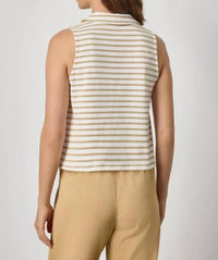 Lilla P - Sleeveless Collared Top