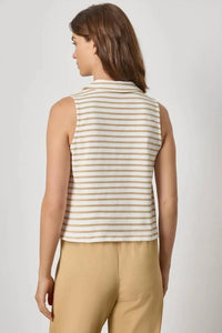 Lilla P - Sleeveless Collared Top