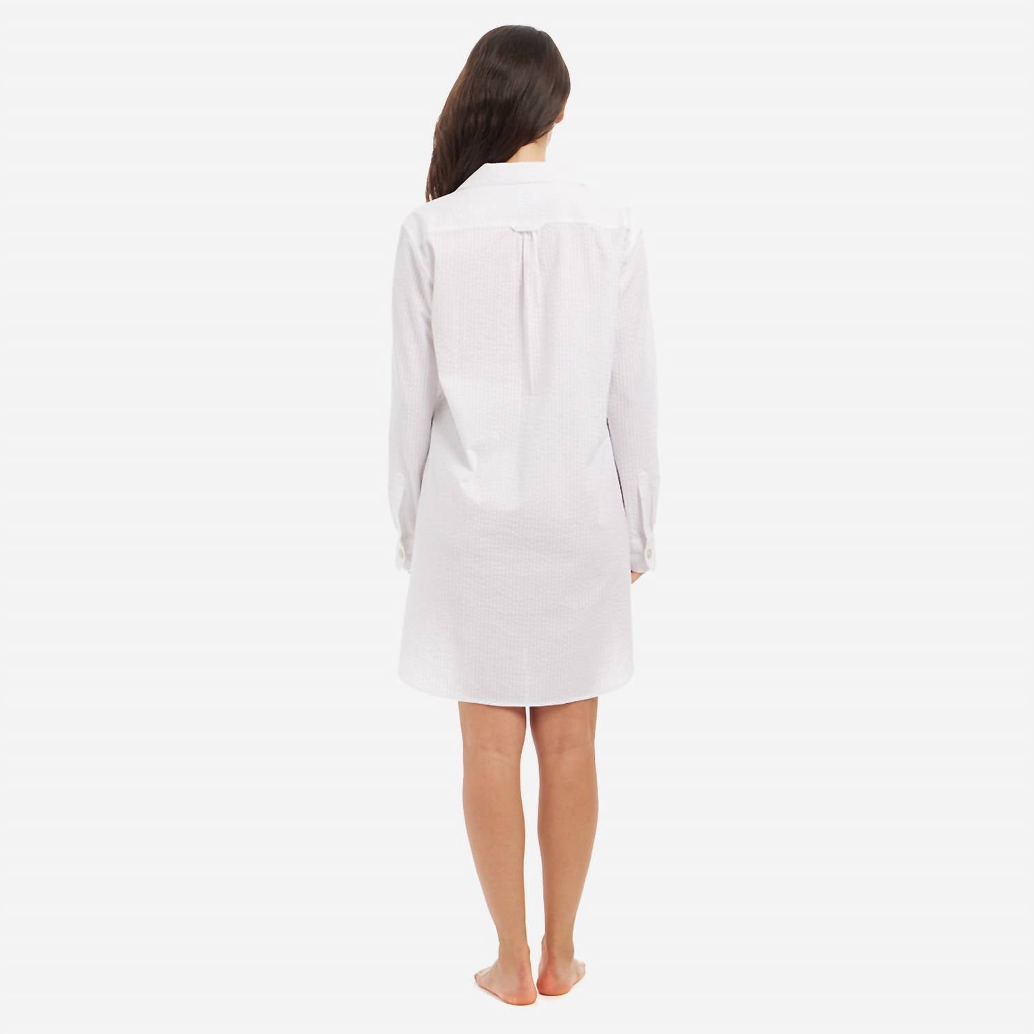 Seersucker Cotton Night Shirt