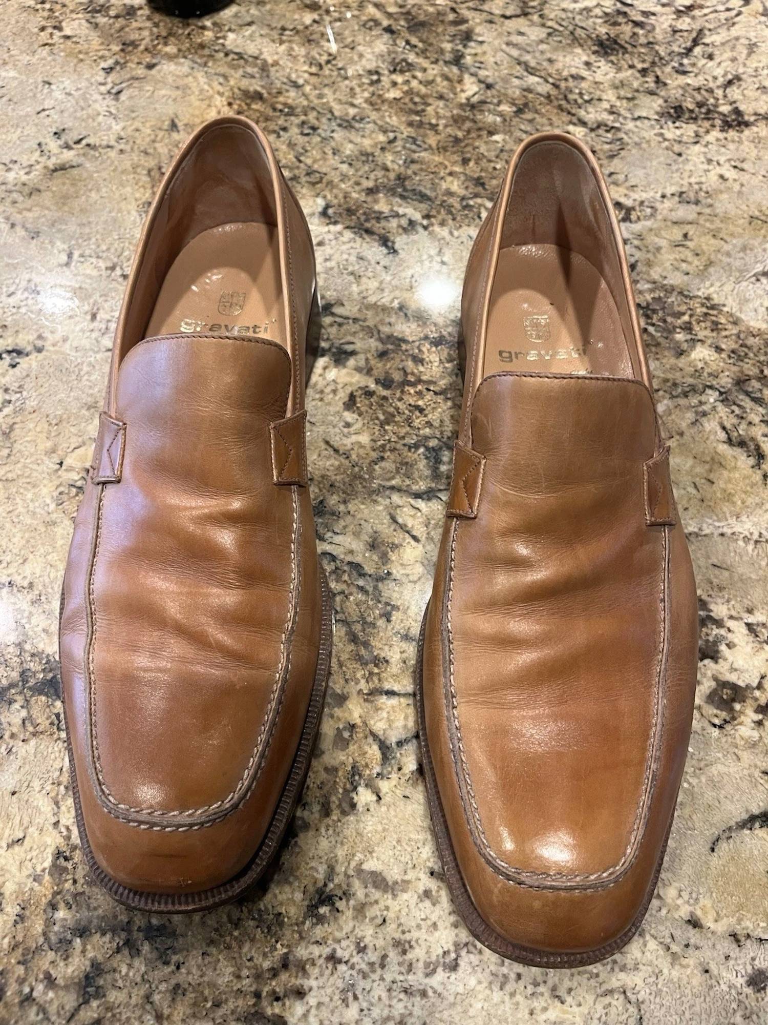 Gravati - Men's Leather Slip On Loafers