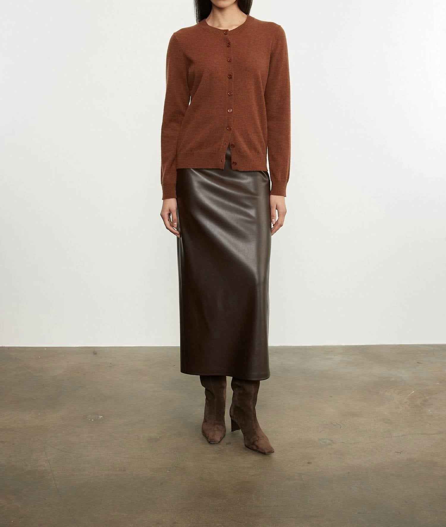 Enza Costa - CASHMERE FITTED CARDIGAN