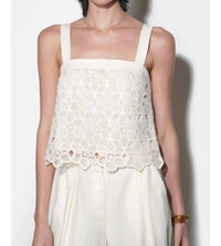 Greylin - Kandace Crochet Lace Sleeveless Top