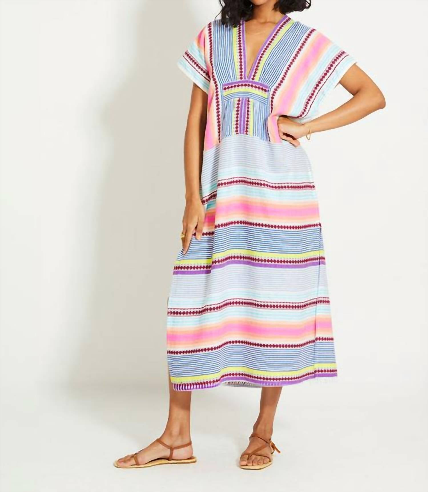 Lemlem - Gasira V Neck Caftan