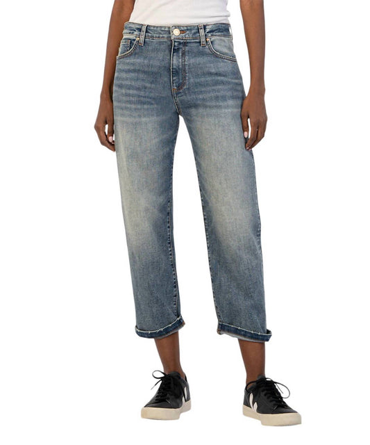 Kut From The Kloth - Sienna Baggy Boyfriend Crop Jeans