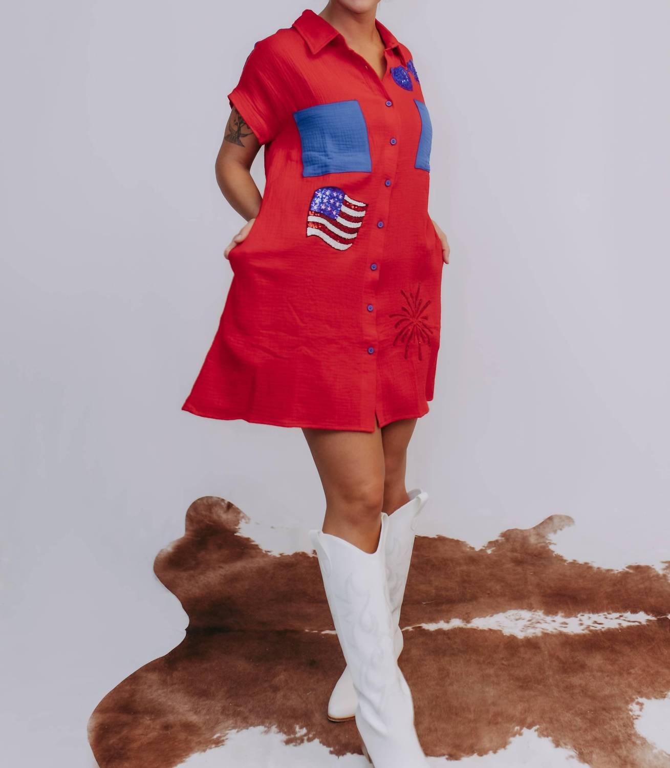 Merigold Kiss - Patriotic Mini Dress