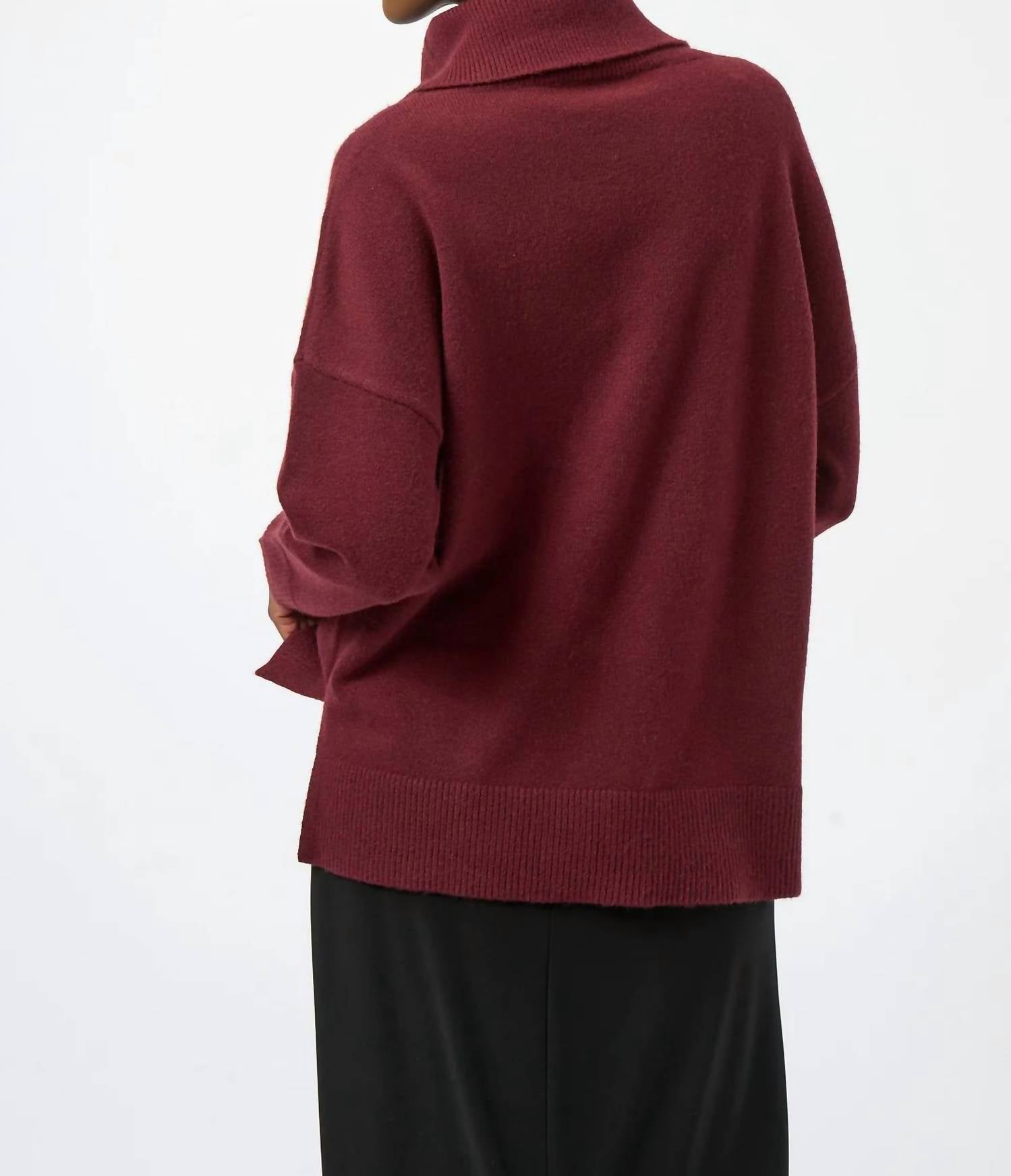 Joseph Ribkoff - Sequined Turtleneck Pullover Sweater