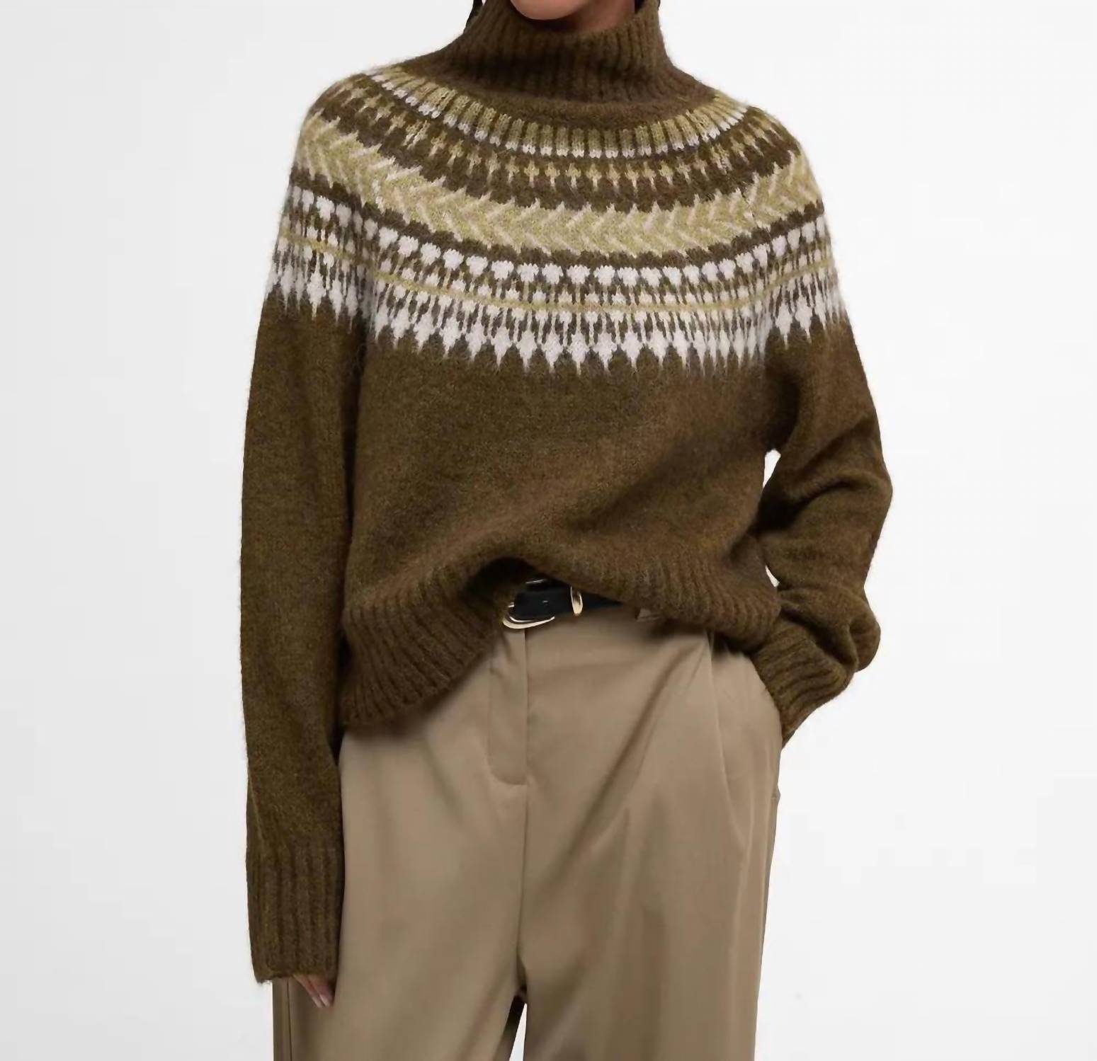 Barbour - Women's Lorrie Fair Isle Roll-neck Sweater