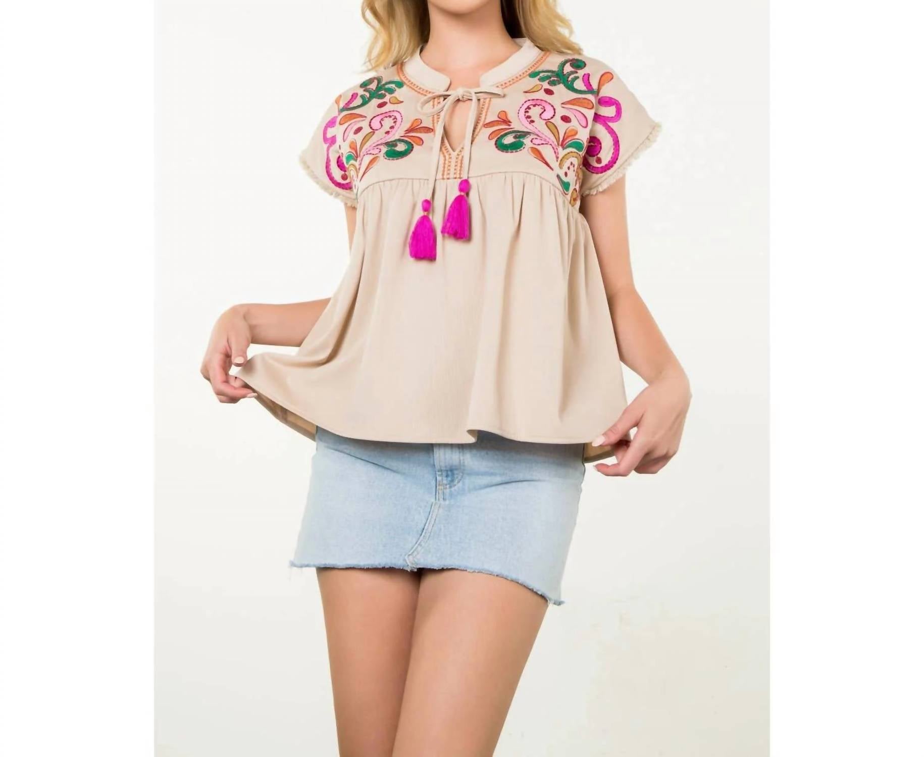 Thml - Emily Tassel Tie Top