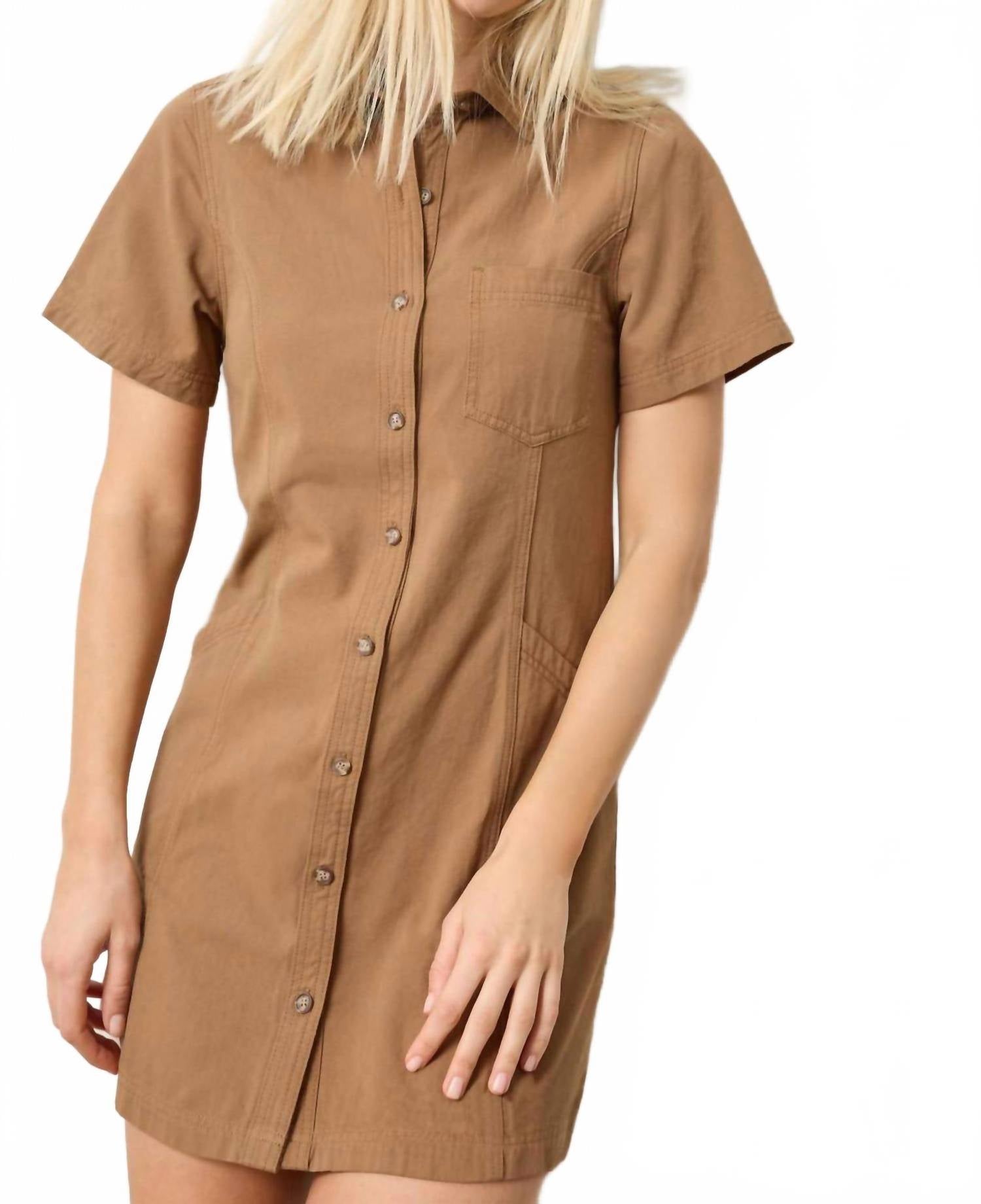 Lilla P - Twill Panelled Shirt Dress