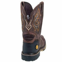 Justin Boots Men's Comp-toe Waterproof Pull On Hybred Work Boot in barnwood brown - men's boots - alternate view