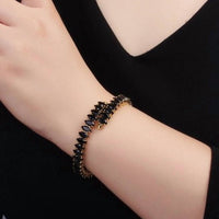 Aim Eternal - Women's Marquise Cubic Zirconia Tennis Chain Wrap Cuff Bracelet