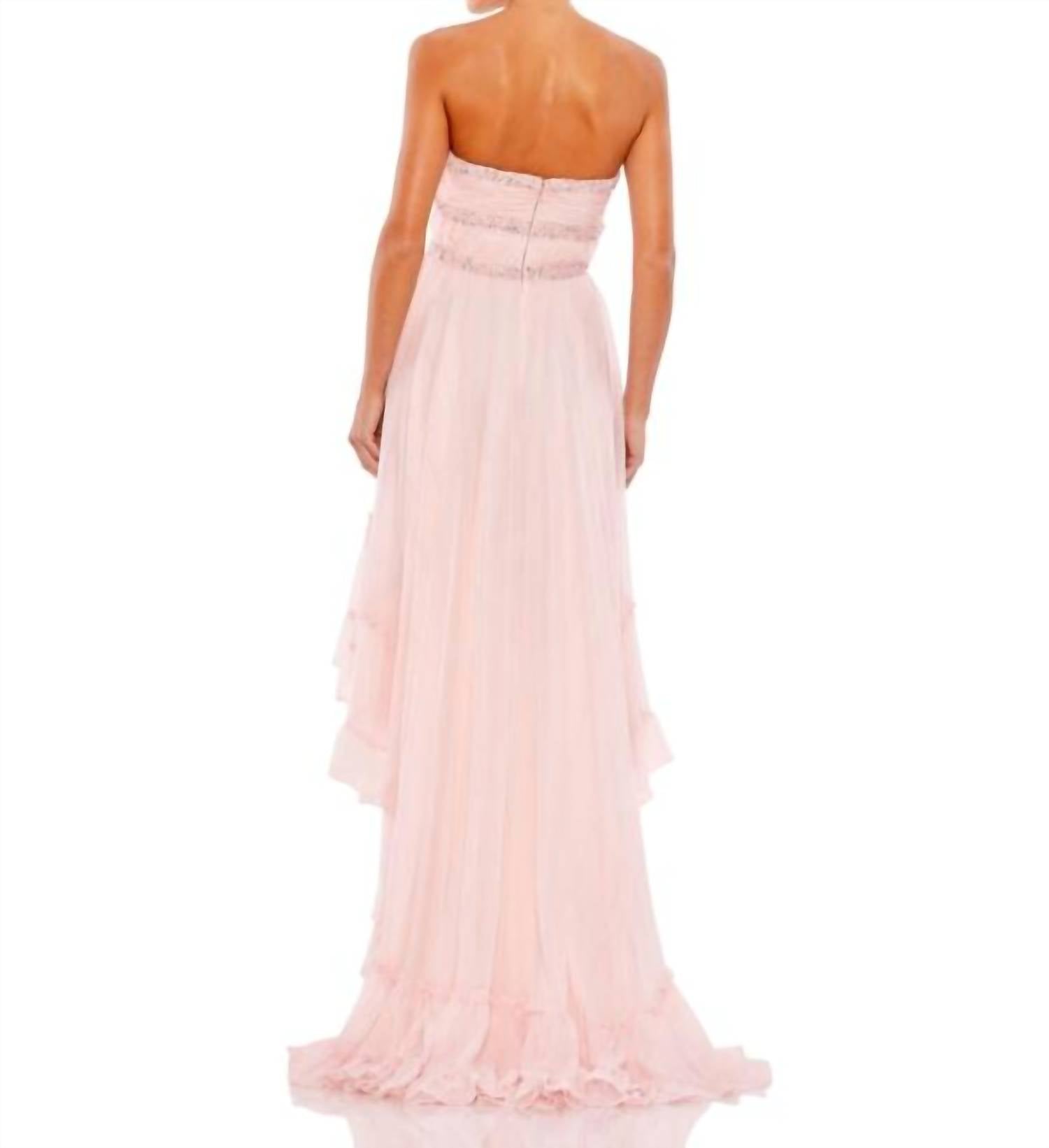Mac Duggal - Strapless High Low Gown