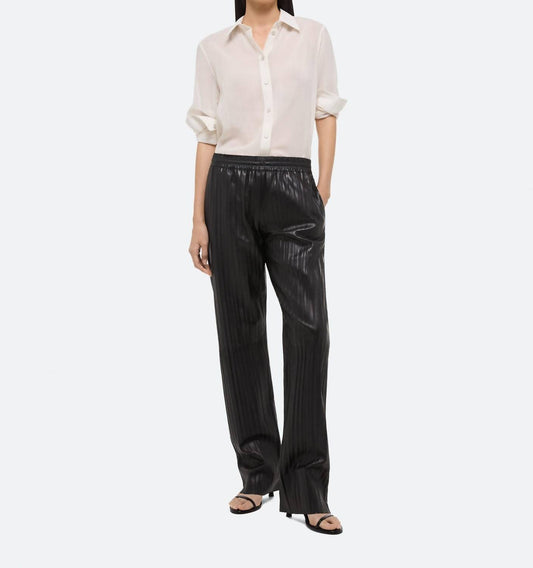 Helmut Lang - Pleated Leather Car Trouser