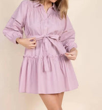Before You Collection - Eyelet Balloon Sleeve Dress