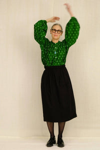 Uqnatu - Demi Bell Pleated Midi Skirt
