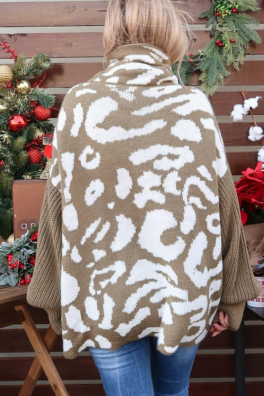 Atwood - Color Block Turtle Neck Sweater