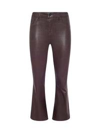 L'Agence Kendra Cropped Jeans in chocolate coated - women's pants - view 6