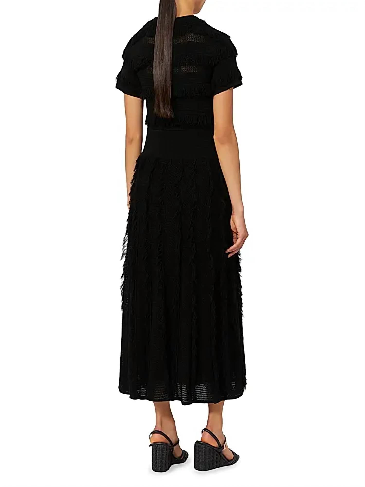 Maxmara - Patterned Viscose Yarn Dress