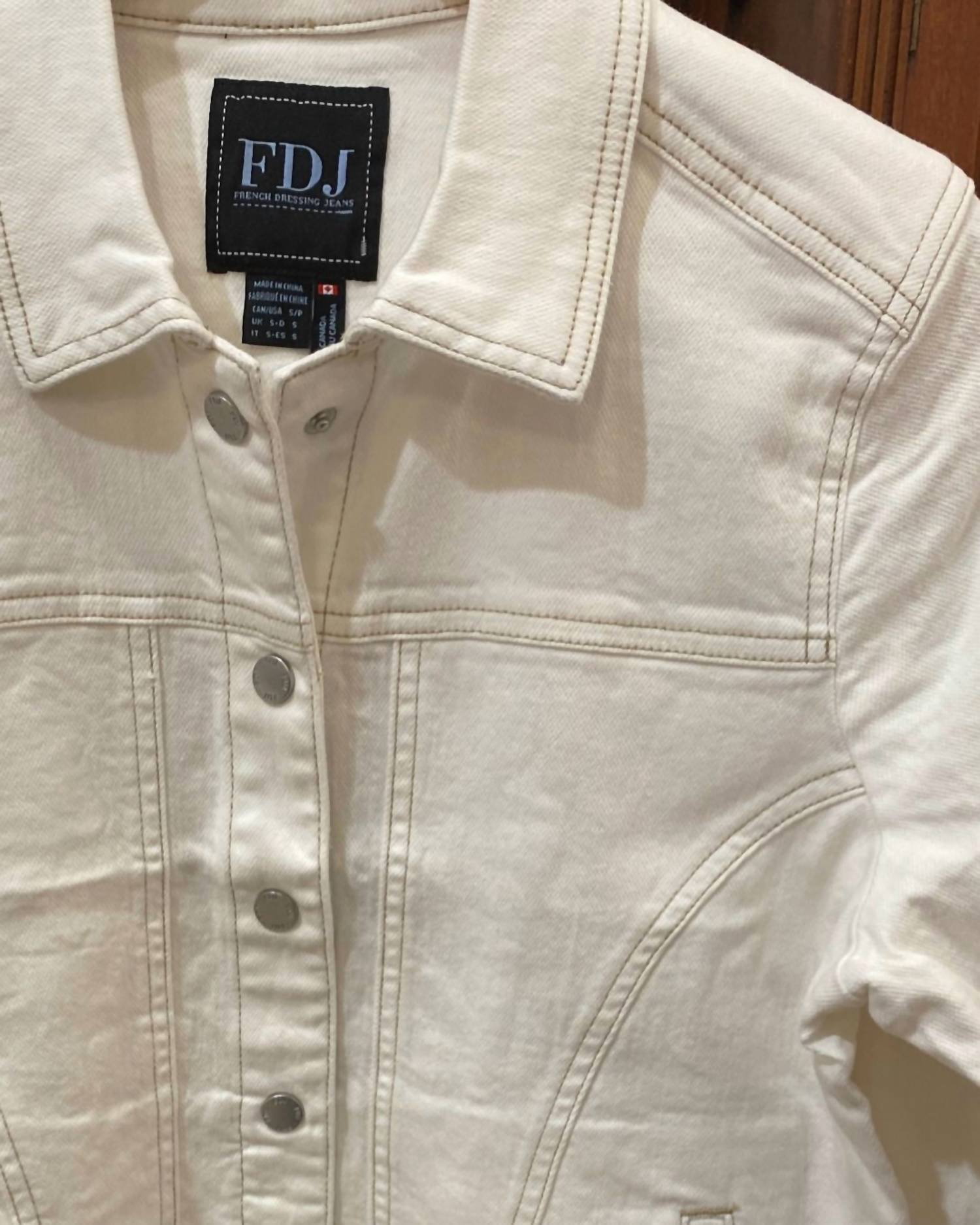 Fdj - Women's Cropped Snap Closure Jacket