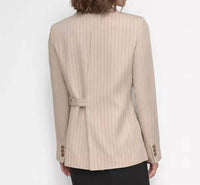 Dkny - One-button Pinstripe Jacket Blazer