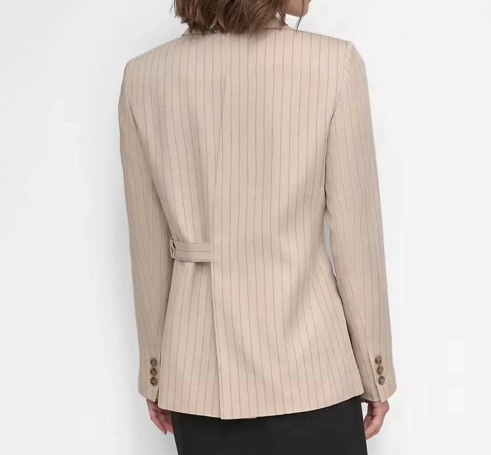 Dkny - One-button Pinstripe Jacket Blazer