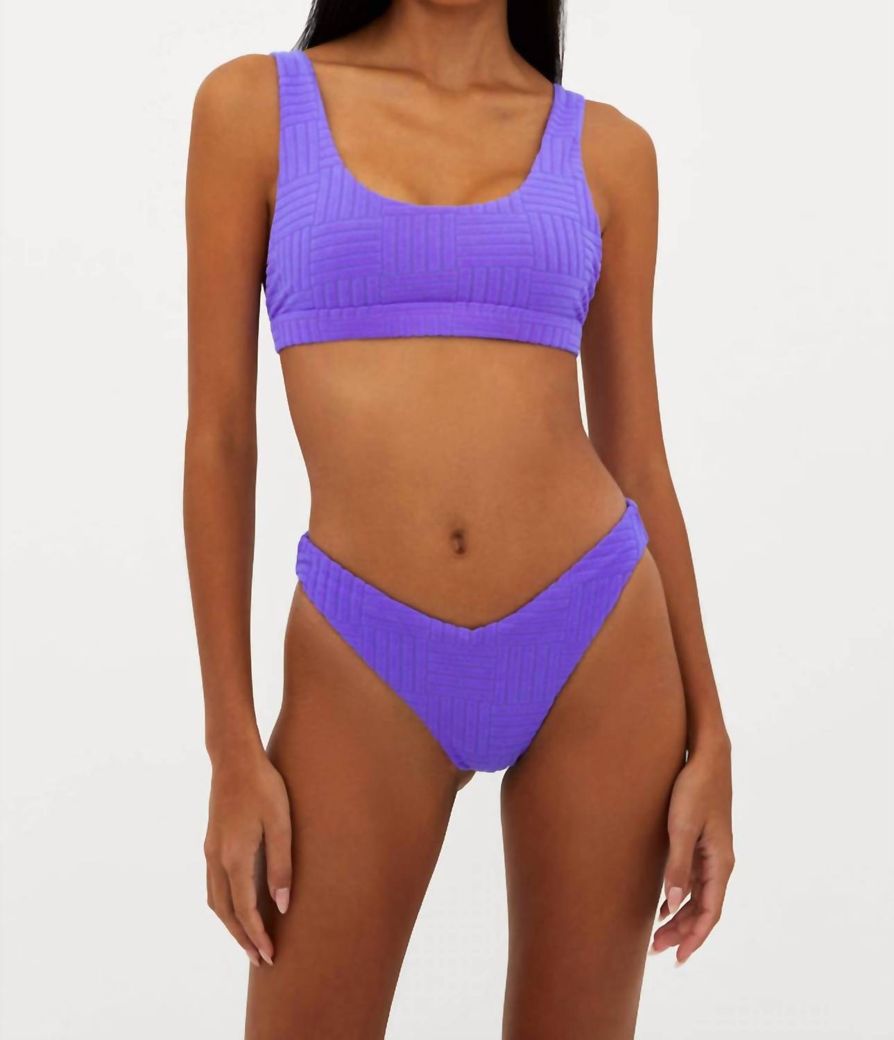 Beach Riot Vanessa Bikini Bottom in purple - women's swimwear