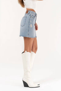Hidden - Peyton Denim Mini Skirt