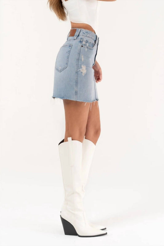 Hidden - Peyton Denim Mini Skirt