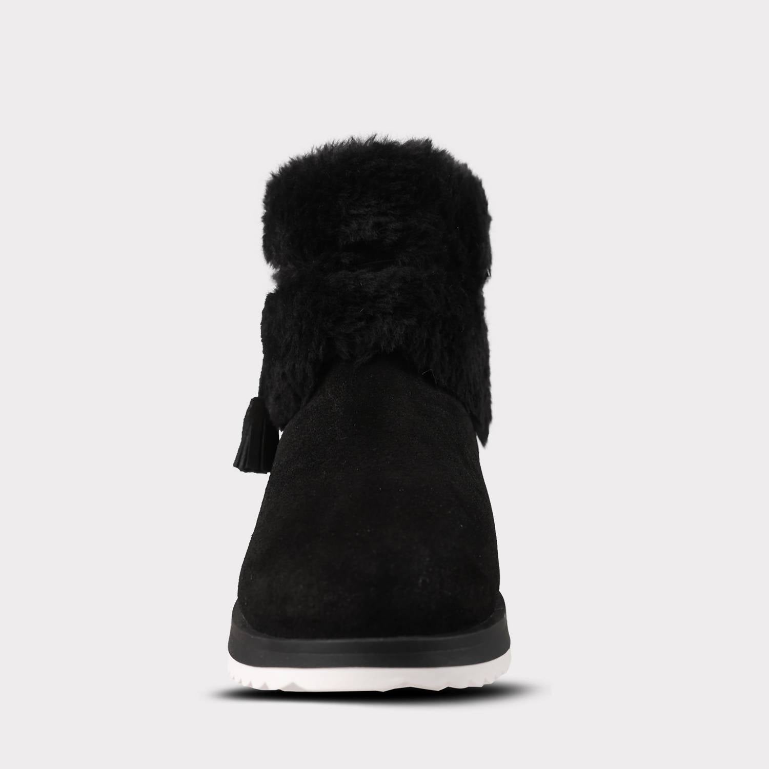 Lamo Women's Bailee Suede Zip Up Wedge Boot in black - women's shoe - view 5