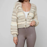 L'Agence Harriet Cardigan in natural multi - women's cardigan