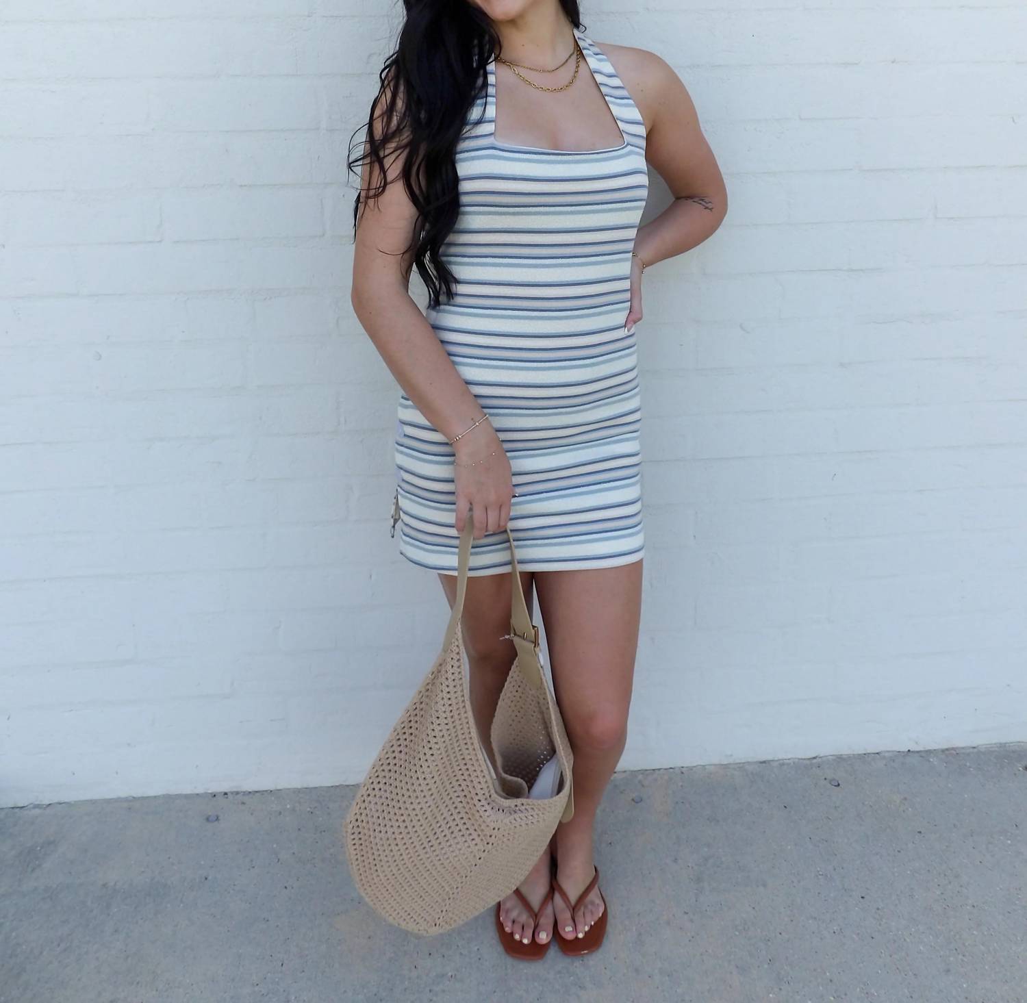 Bailey Rose - The Seaside Stripe Mini Dress