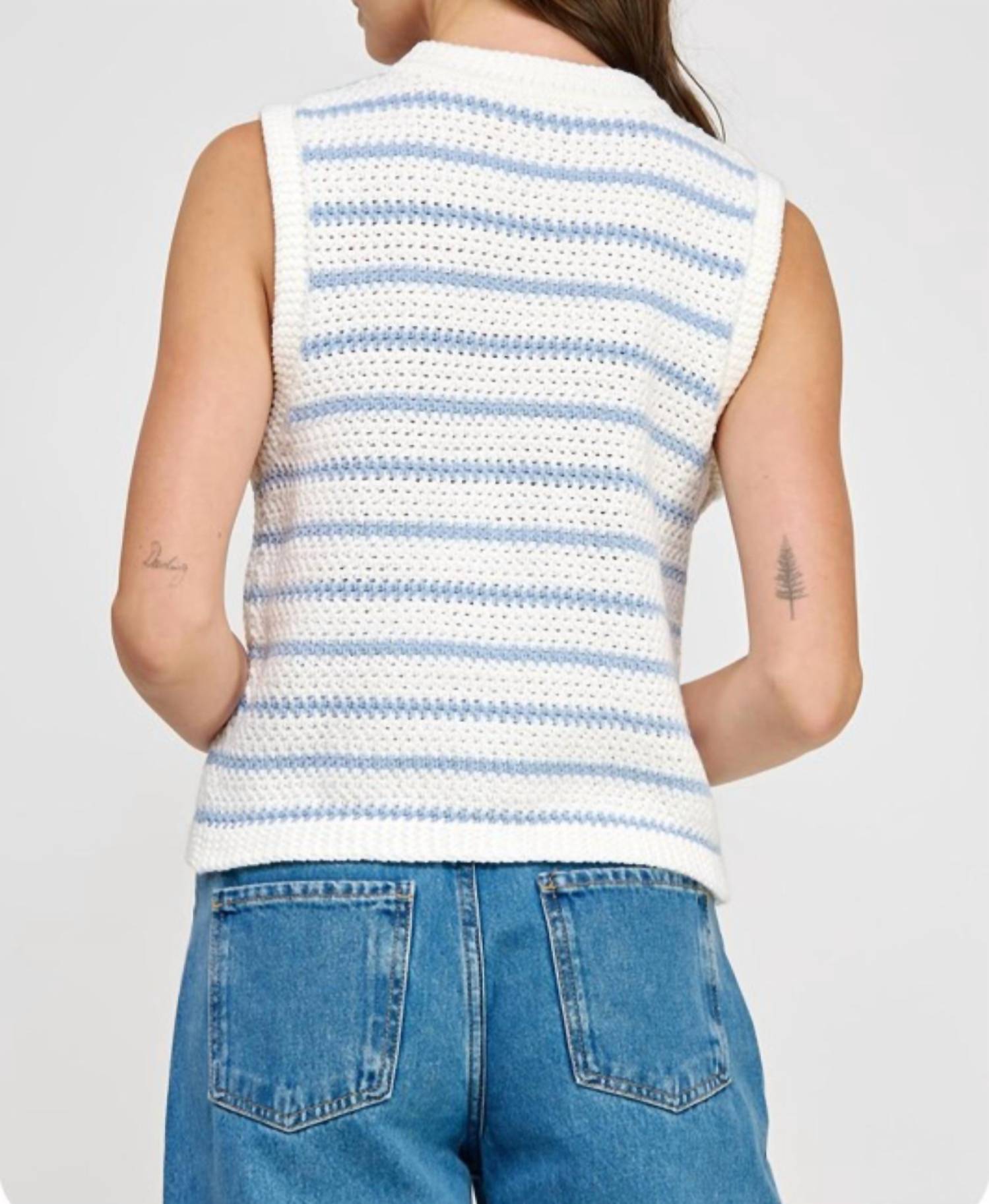 Liv - V Neck Crochet Vest