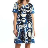 Jess & Jane - Dottie Notch Neck Shift Dress