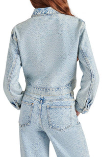 Steve Madden - Denim Cropped Glacia Jacket