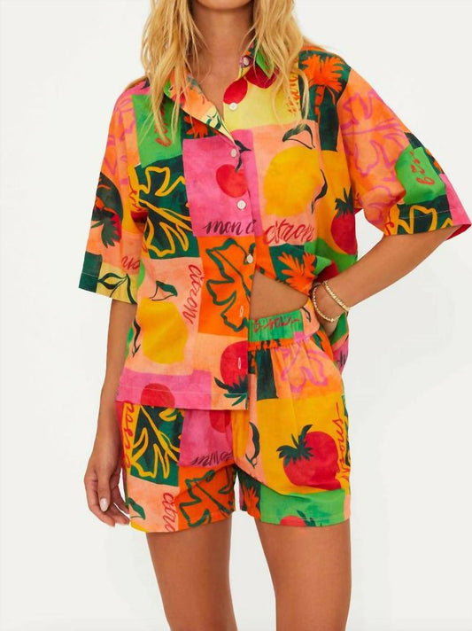 Beach Riot - Naida Button Front Top
