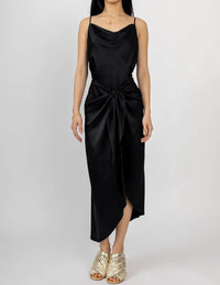 L'Agence - Rose Silk Wrap Dress
