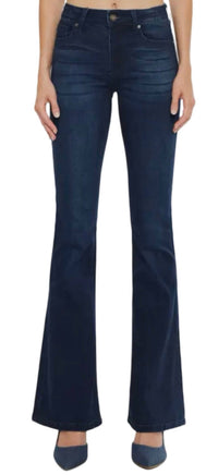 Kancan - Women's Mid Rise Flare Jeans