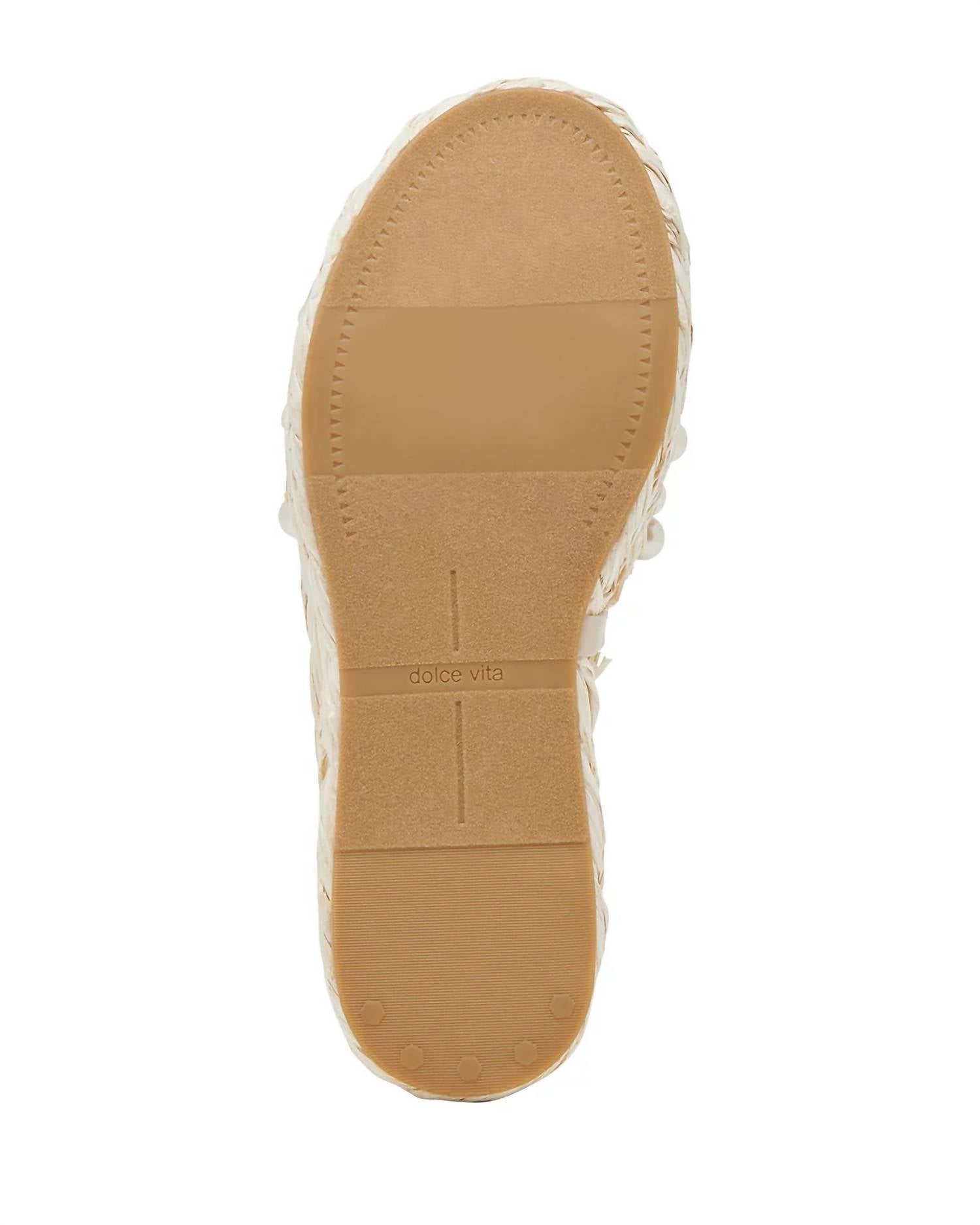 Dolce Vita - Women's Caper Raffia Platform Slide Sandal