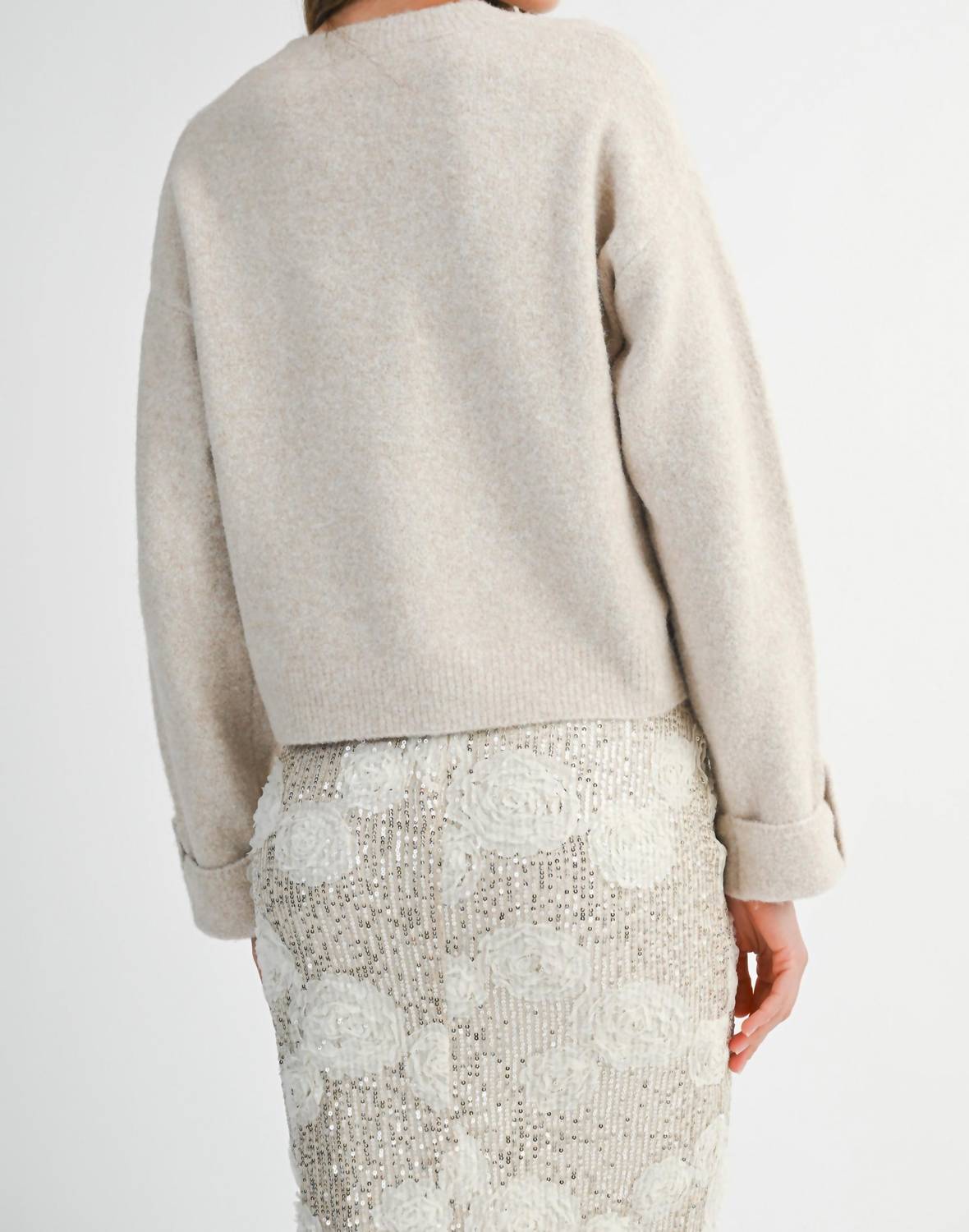 Mable - Parker Front Pocket Detail Sweater