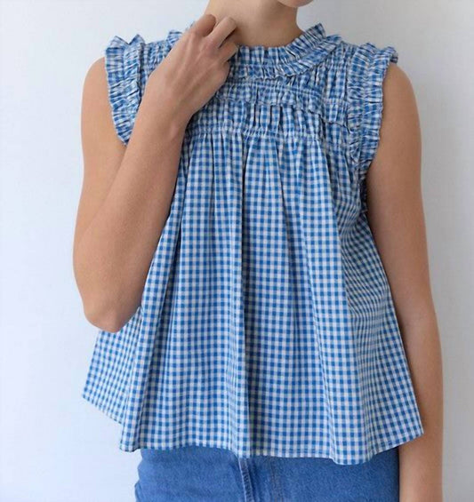 Raisonnel - Alana Gingham Sleeveless Blouse