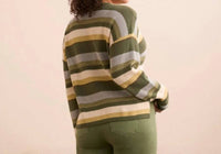 Tribal - Combed U Neck Waffle Sweater