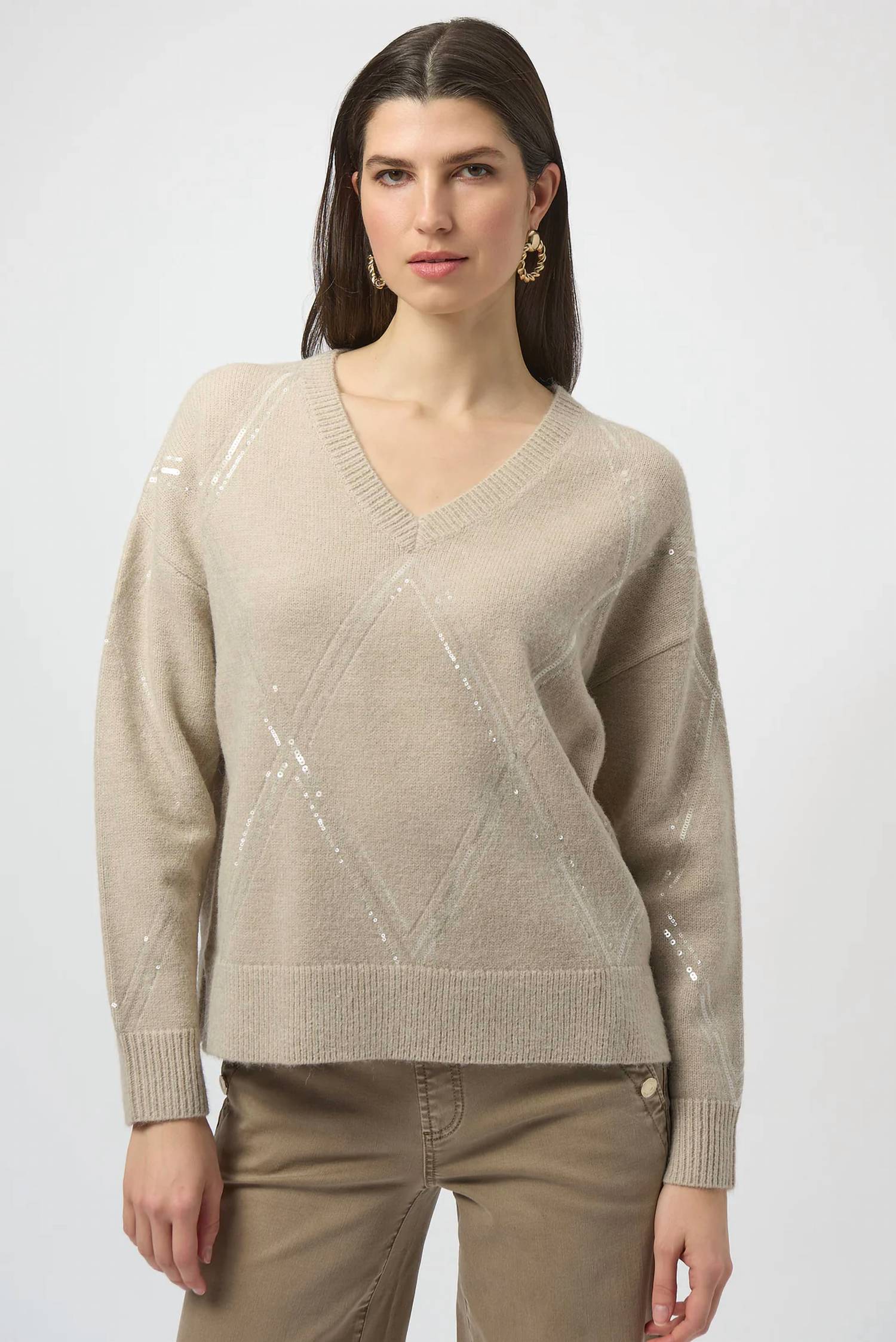 Joseph Ribkoff - Knit Pullover With Sequins