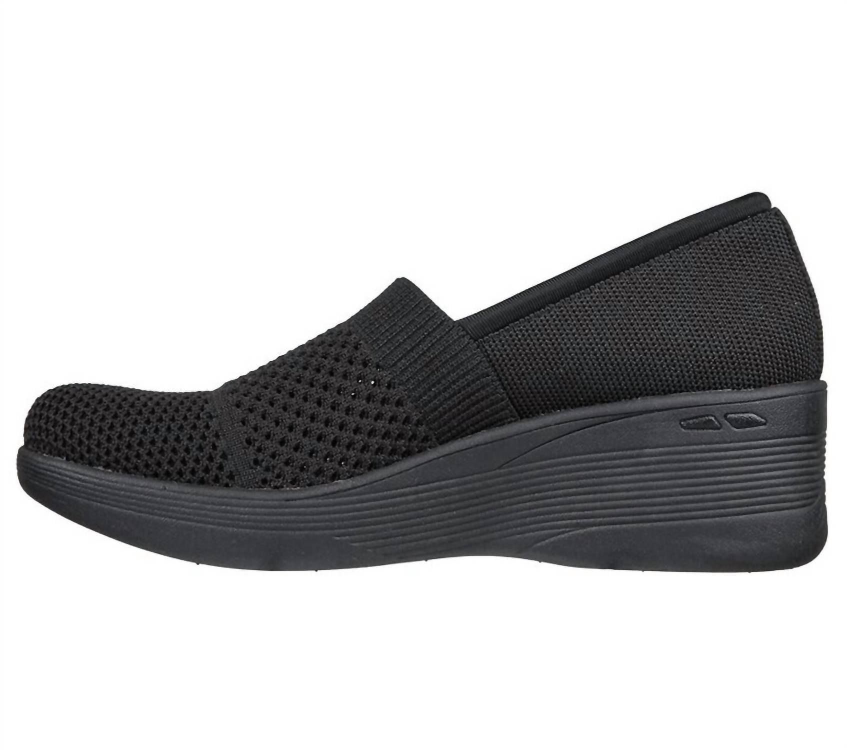 Skechers Women's Pier-lite Wedge in black - women's shoe
