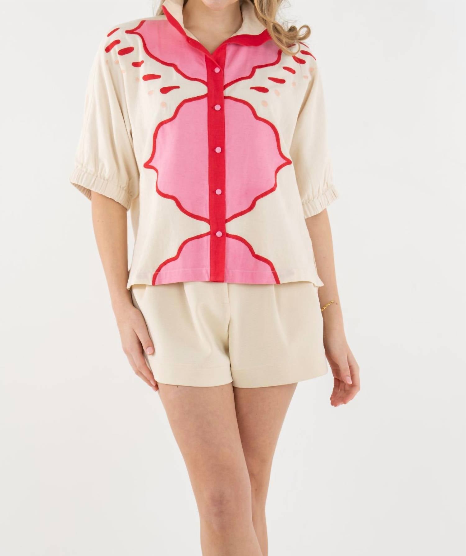 Emily Mccarthy - Bonny Button Front Top