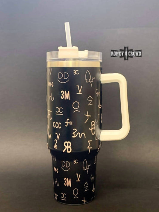 Rowdy Crowd - Country Roads Ranch Brands 40 Oz Stainless Steel Tumbler