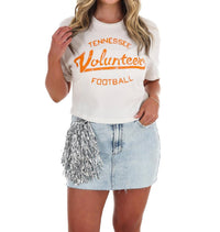Livylu - Football Stencil Cropped Tee