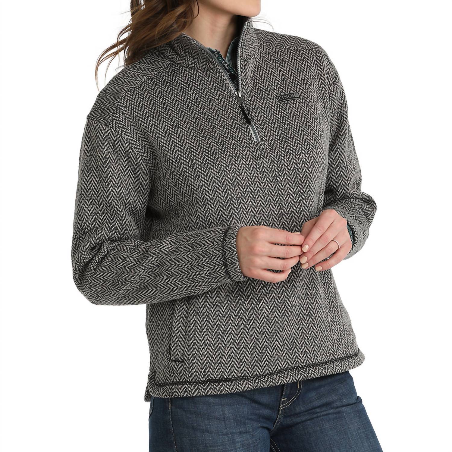 Cinch - Herringbone Sweater Knit Pullover